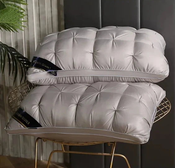 TER Luxury White Down Feather High Support Pillow
