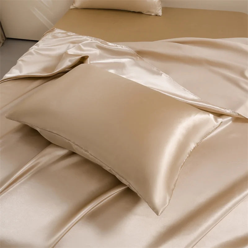 TER Satin Bed Sheets Bedding Set