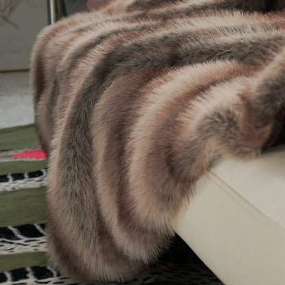 TER Luxe Arla Faux Fur Throw