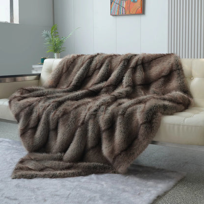 TER Luxe Arla Faux Fur Throw