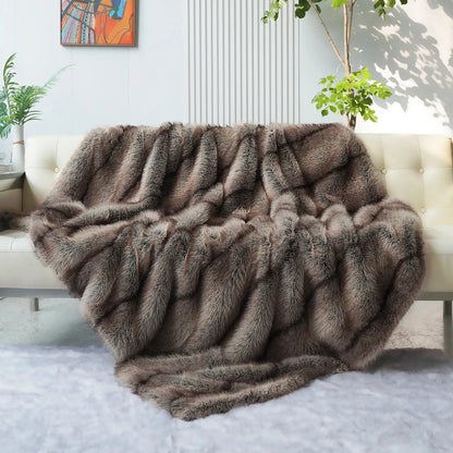 TER Luxe Arla Faux Fur Throw