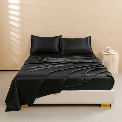 TER Satin Bed Sheets Bedding Set