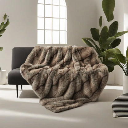 TER Luxe Arla Faux Fur Throw